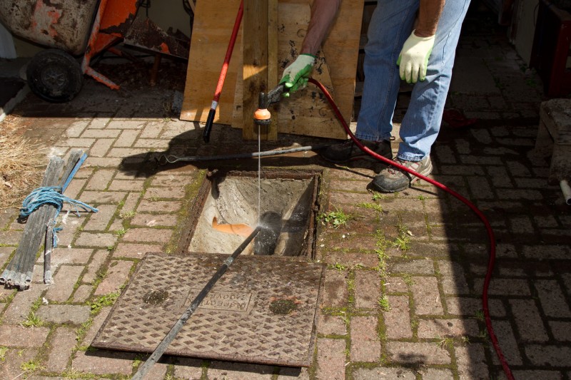 Drain repair work in Dalston